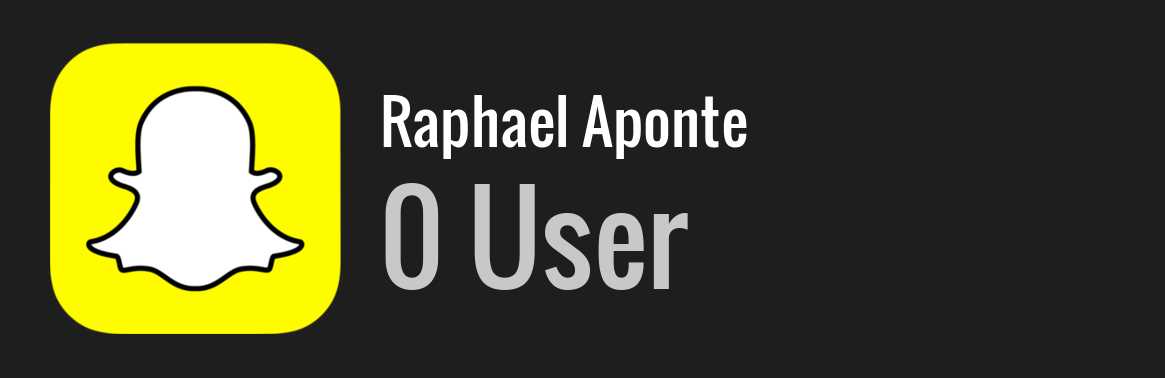 Raphael Aponte snapchat