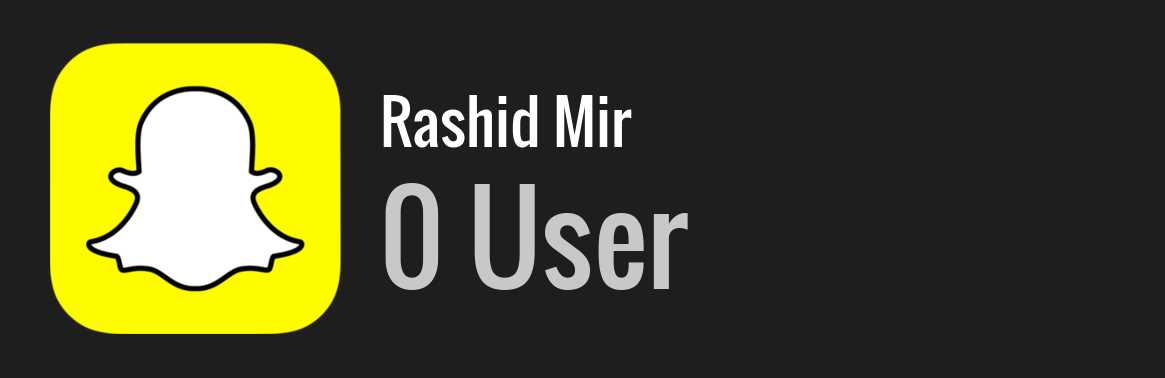 Rashid Mir snapchat