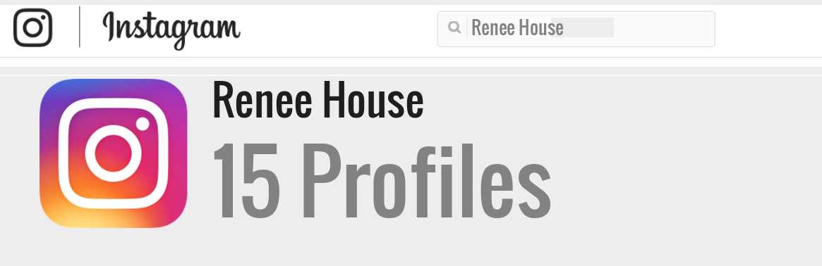 Renee House instagram account