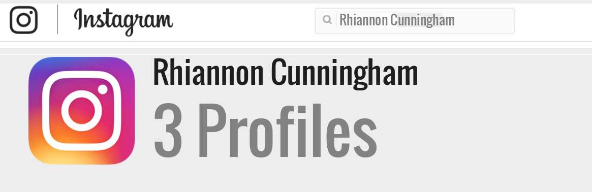 Rhiannon Cunningham instagram account