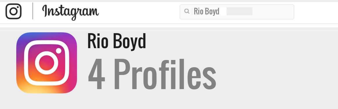 Rio Boyd instagram account