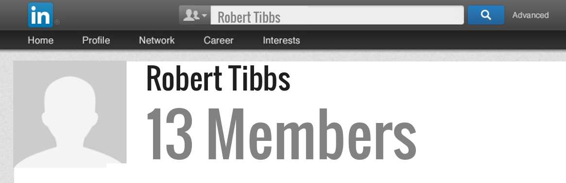 Robert Tibbs linkedin profile