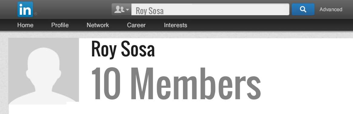 Roy Sosa linkedin profile