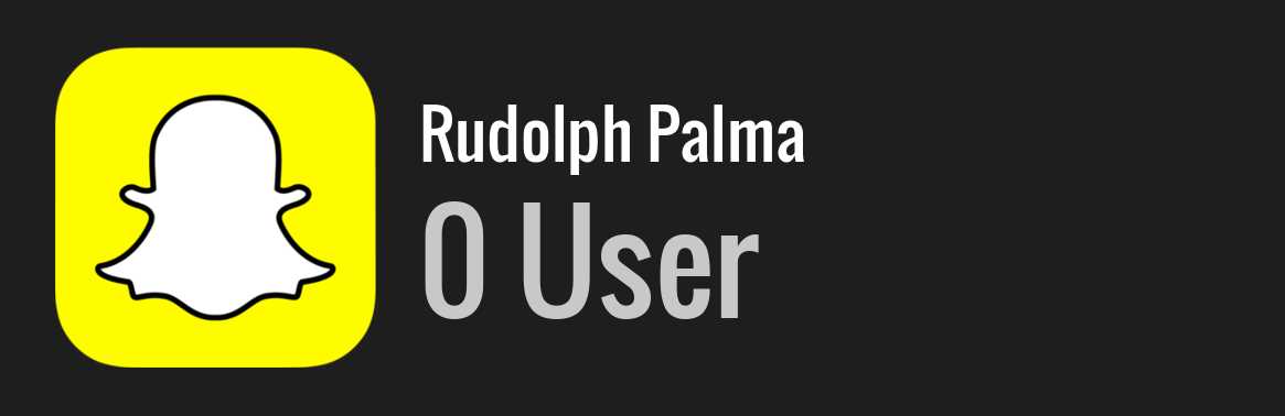 Rudolph Palma snapchat