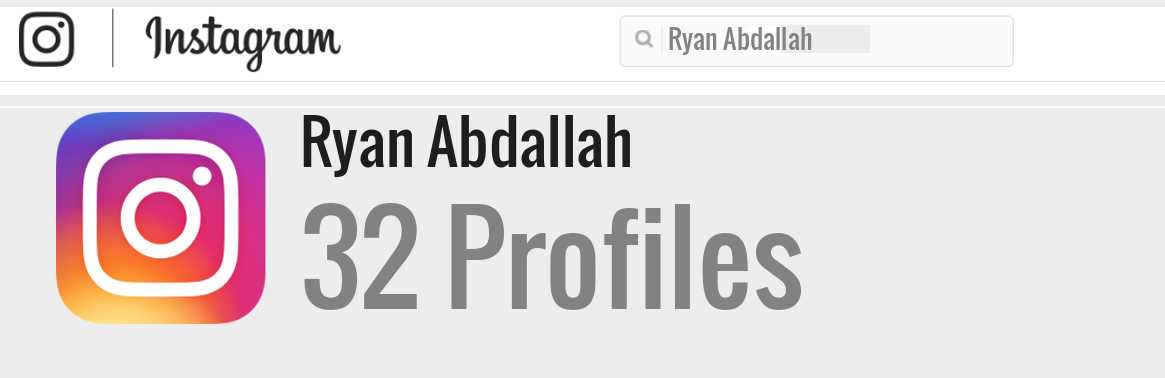 Ryan Abdallah instagram account