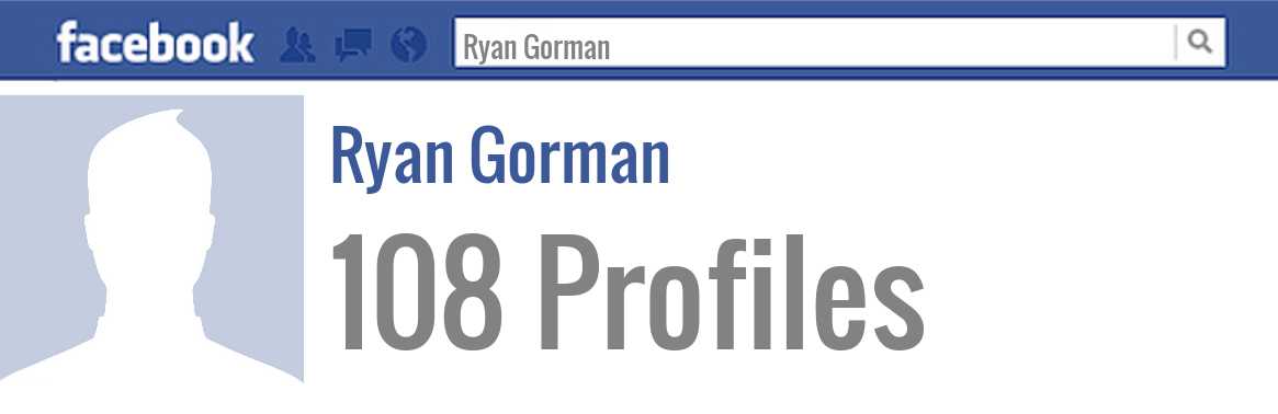 Ryan Gorman facebook profiles