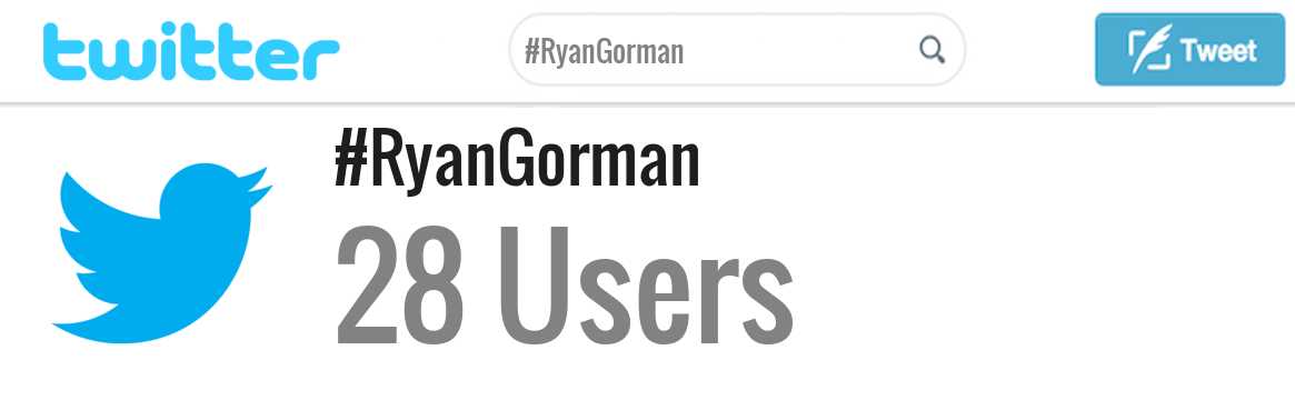 Ryan Gorman twitter account