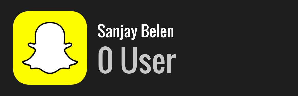 Sanjay Belen snapchat