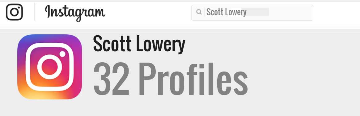 Scott Lowery instagram account