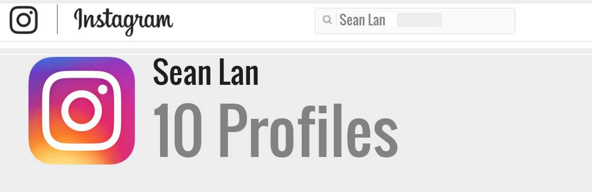 Sean Lan instagram account