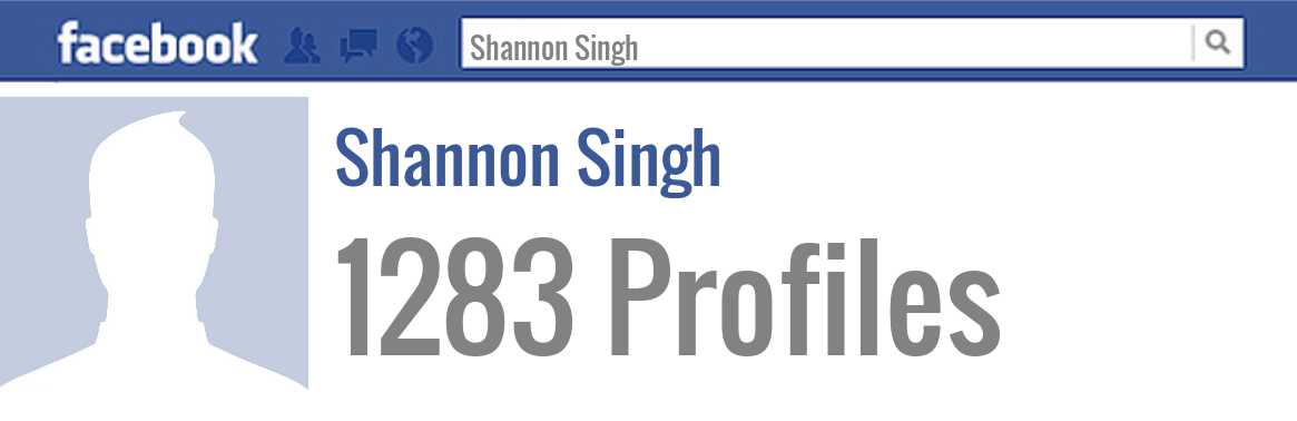 Shannon Singh facebook profiles