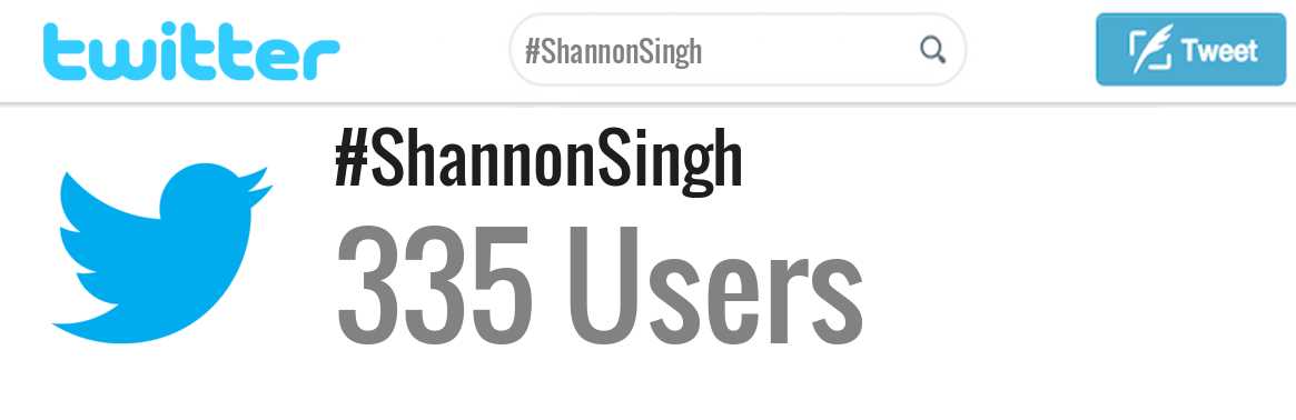 Shannon Singh twitter account