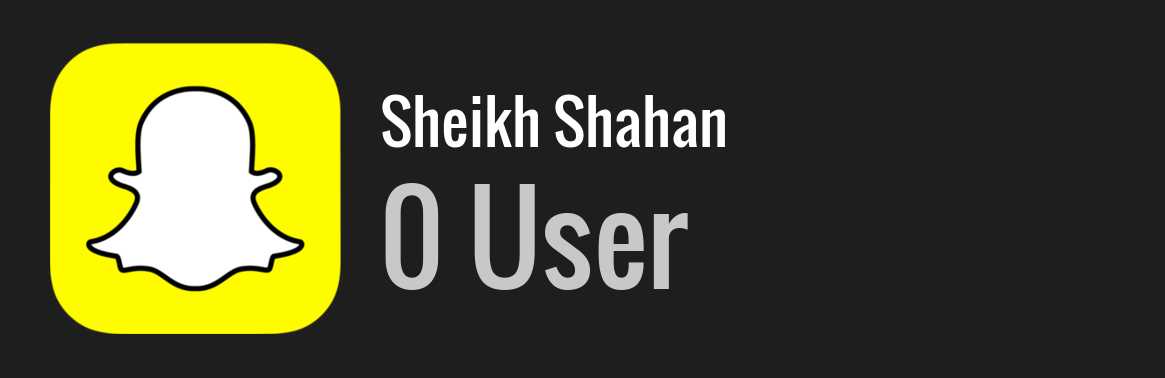 Sheikh Shahan snapchat