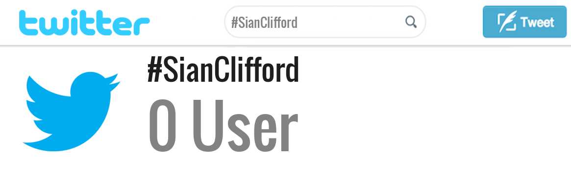 Sian Clifford twitter account