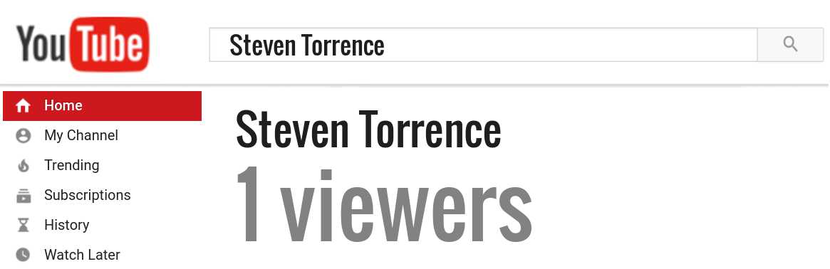 Steven Torrence youtube subscribers