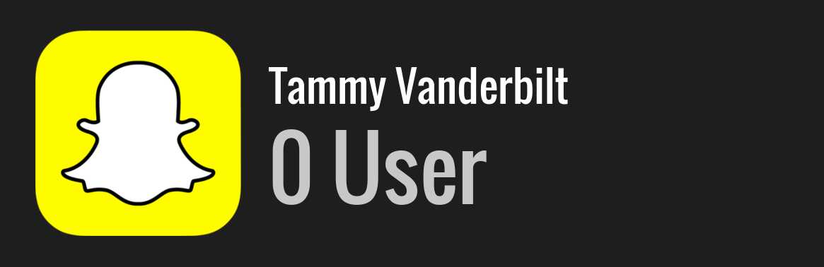Tammy Vanderbilt snapchat