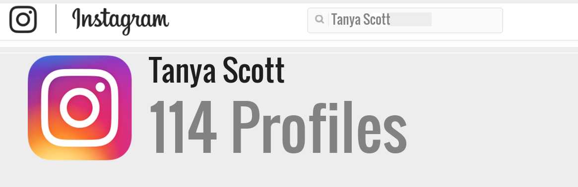 Tanya Scott instagram account