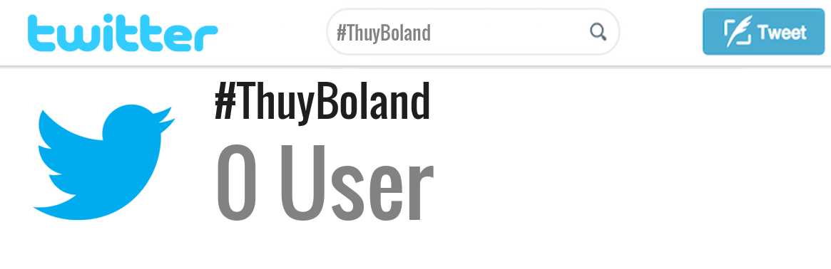 Thuy Boland twitter account