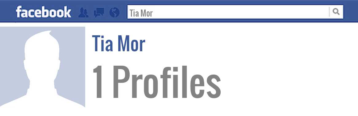 Tia Mor facebook profiles