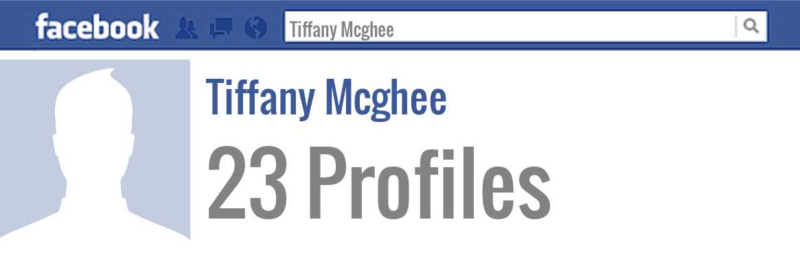 Tiffany Mcghee facebook profiles