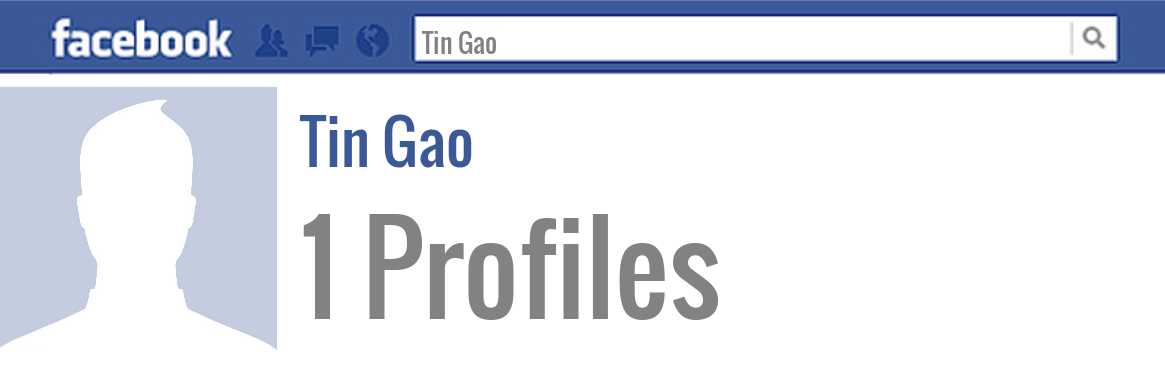 Tin Gao facebook profiles