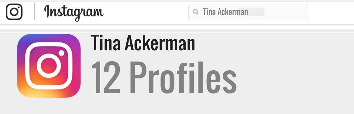 Tina Ackerman instagram account