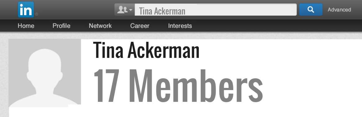 Tina Ackerman linkedin profile