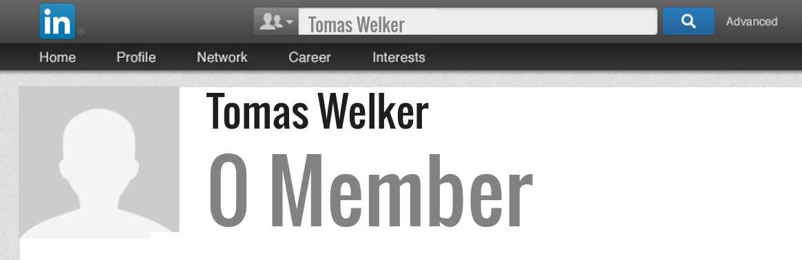 Tomas Welker linkedin profile