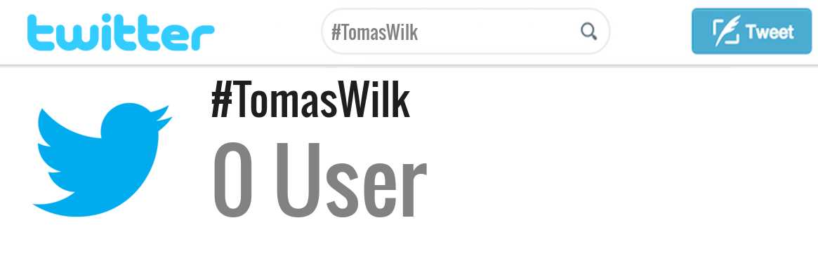 Tomas Wilk twitter account