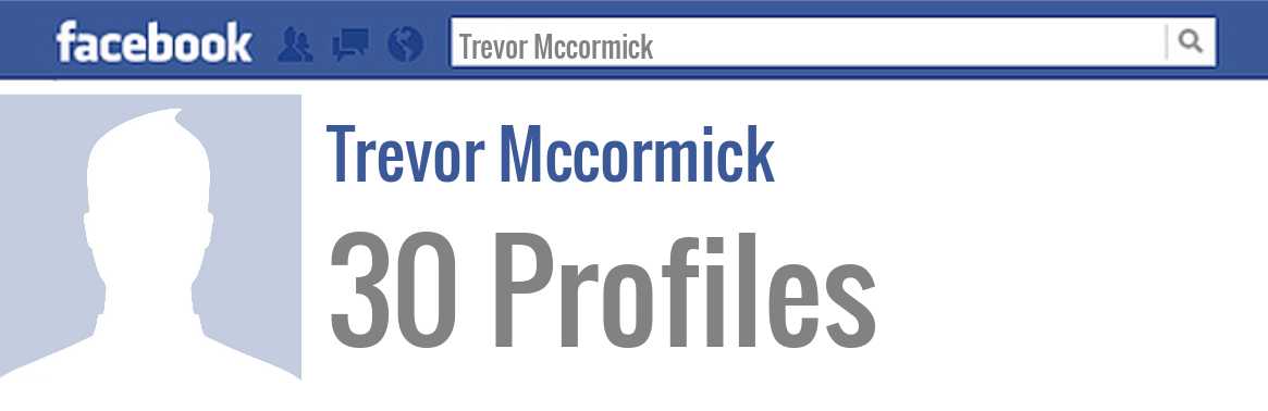 Trevor Mccormick facebook profiles