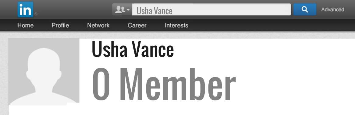 Usha Vance linkedin profile