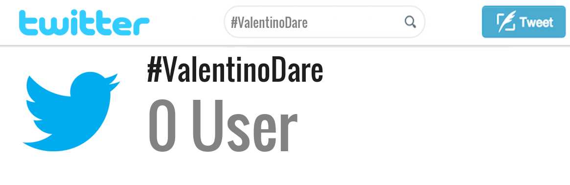 Valentino Dare twitter account