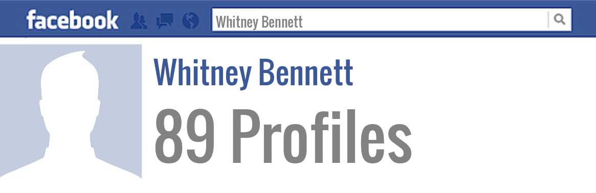 Whitney Bennett facebook profiles