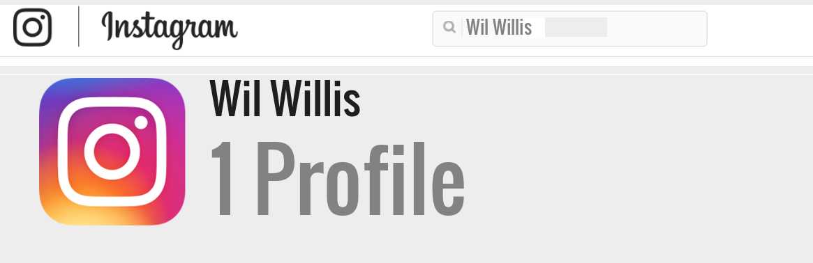 Wil Willis instagram account