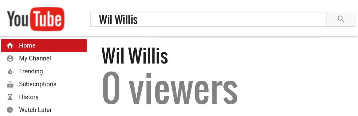 Wil Willis youtube subscribers