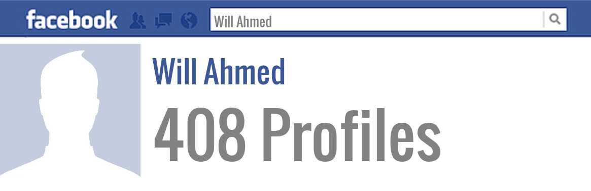 Will Ahmed facebook profiles