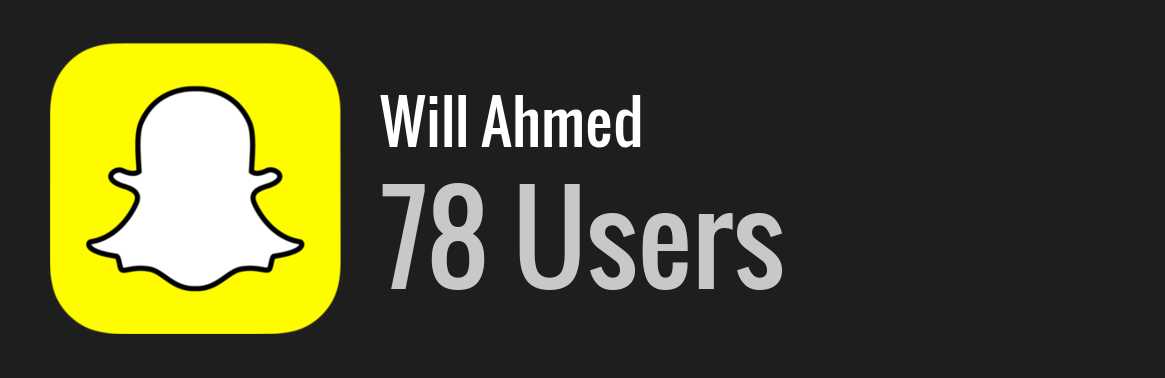 Will Ahmed snapchat