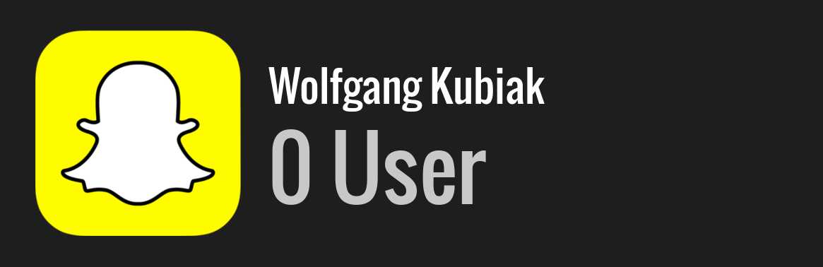 Wolfgang Kubiak snapchat