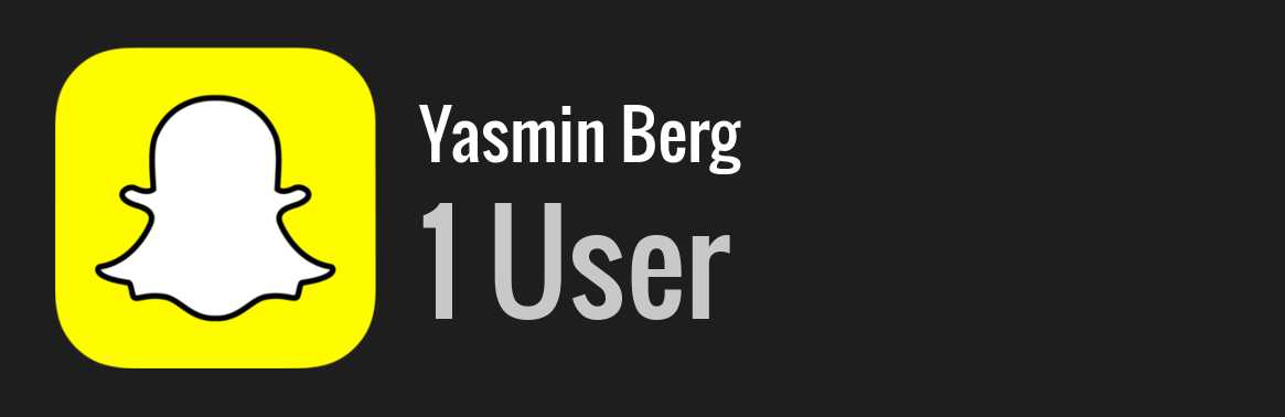 Yasmin Berg snapchat