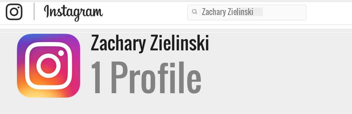 Zachary Zielinski instagram account