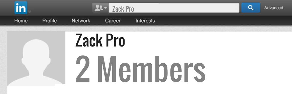 Zack Pro linkedin profile